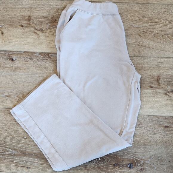 Emily Daniels Pull On Straight leg Tan Pants Women's Large - Picture 1 of 10